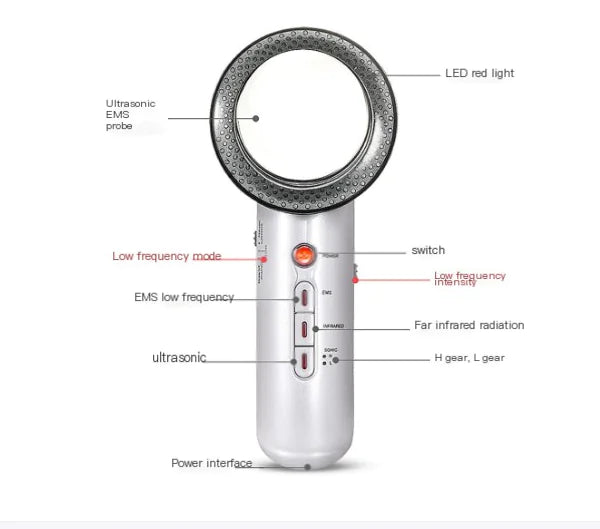 Ultrasound Cavitation EMS Face Body Slimming Massager